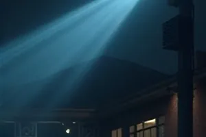 《落日车站》封面，落日余晖下的旧车站